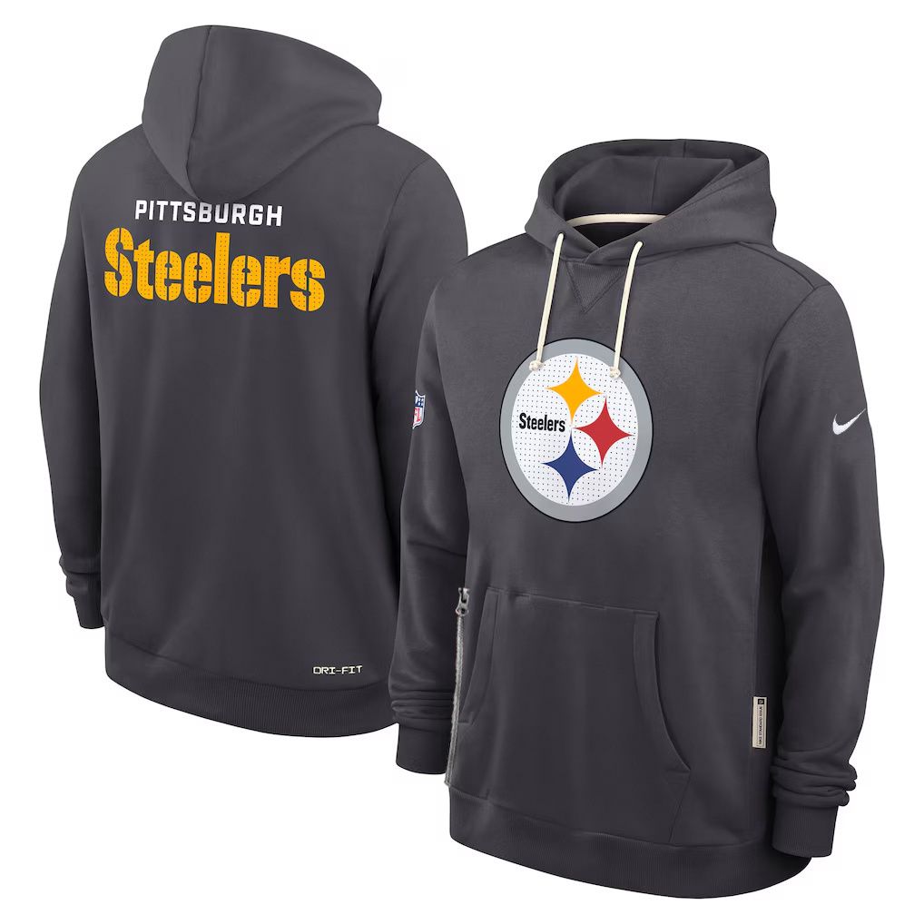 Men 2026 NFL Pittsburgh Steelers hoodie black 02->pittsburgh steelers->NFL Jersey
